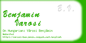 benjamin varosi business card